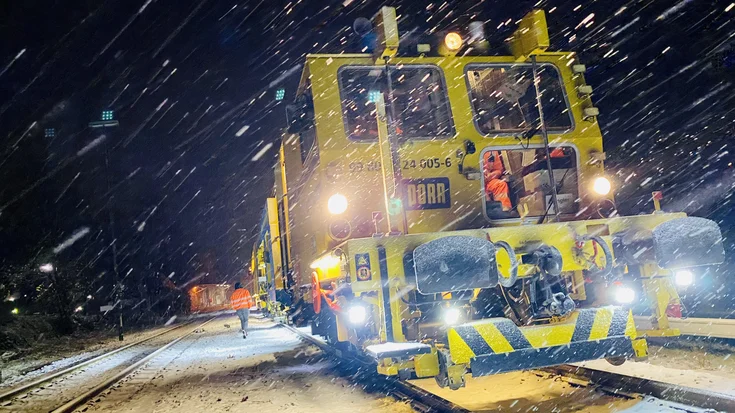 PORR Bahnbau Stopfmaschine 09 16