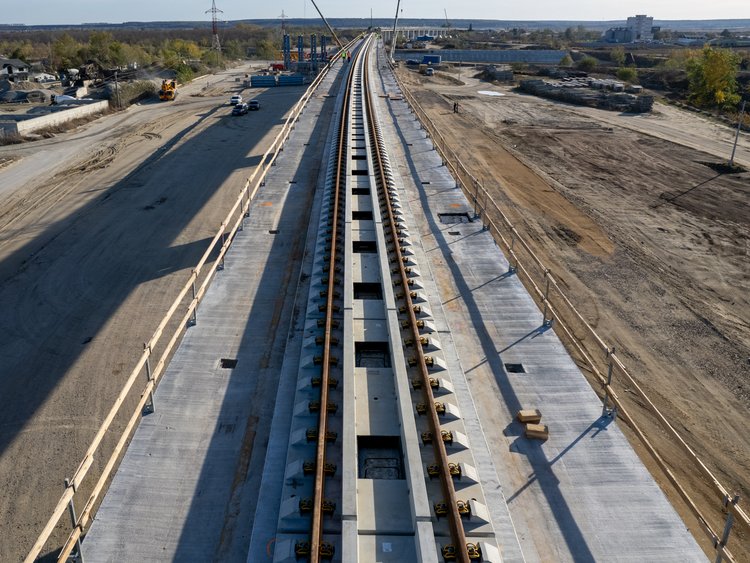 PORR Feste Fahrbahn auf neu-gebautem Viadukt in Rumänien